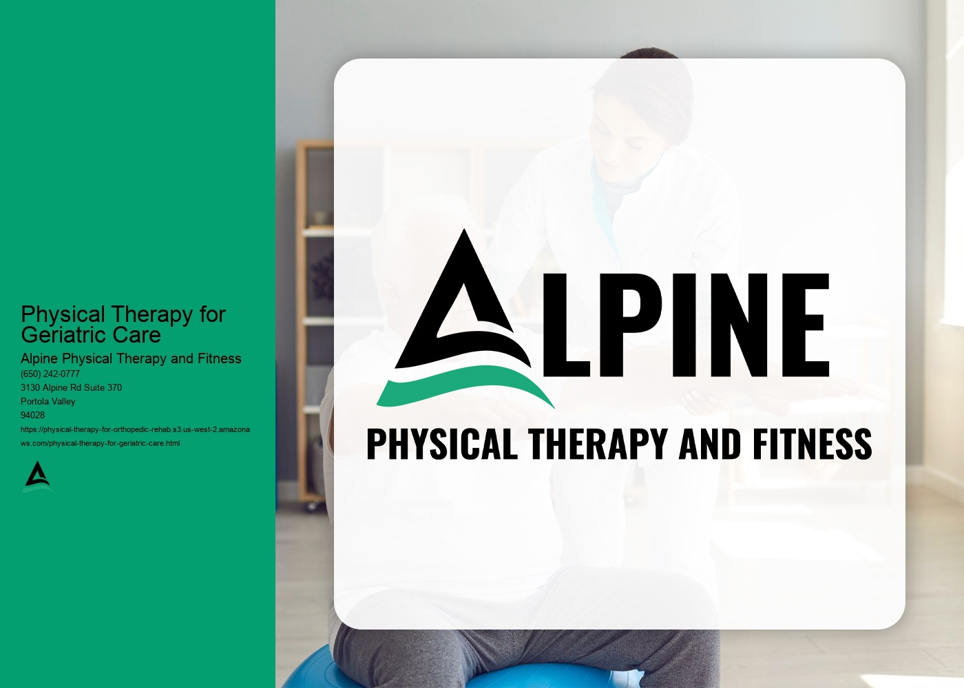 What types of exercises are typically included in a geriatric physical therapy program?